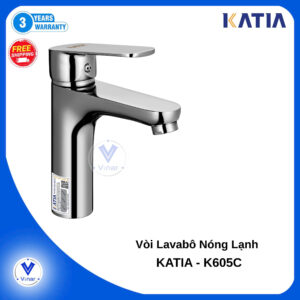 Vòi Lavabo Nóng Lạnh Inox K605C